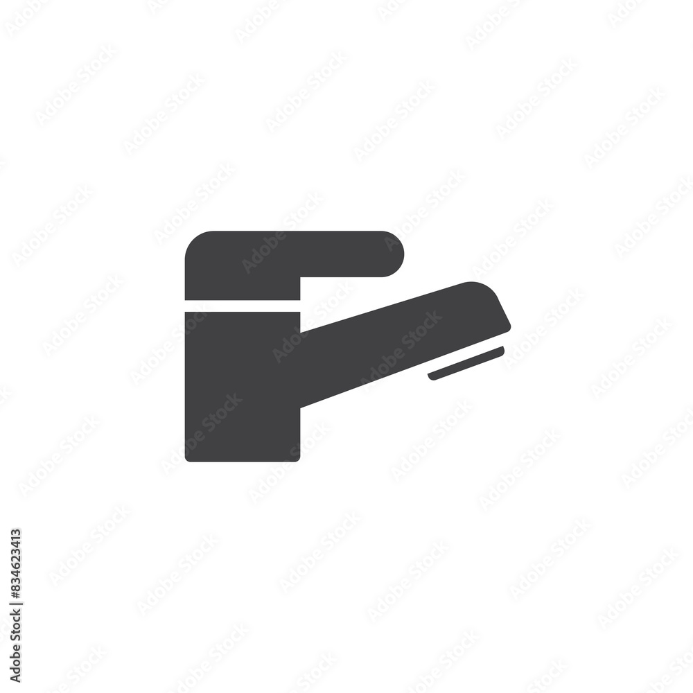 Water tap vector icon Water tap vector icon