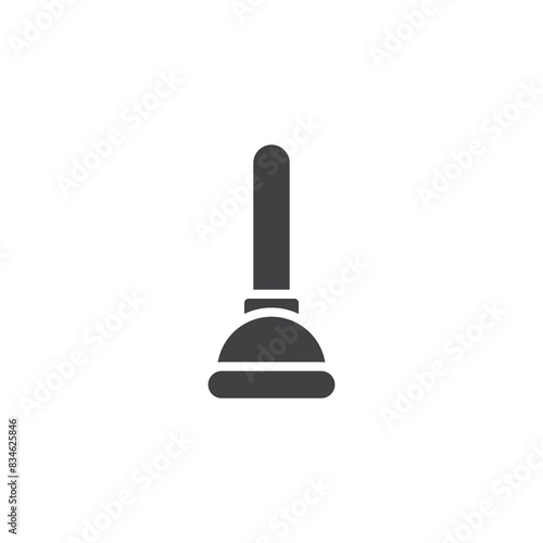 Toilet plunger vector icon