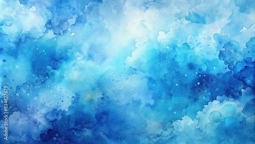 Beautiful blue watercolor background , abstract, texture, artistic, paint, design, vibrant, gradient, fluid, pastel, aqua, creative, smooth, liquid, backdrop, soft, serene, water, color photo