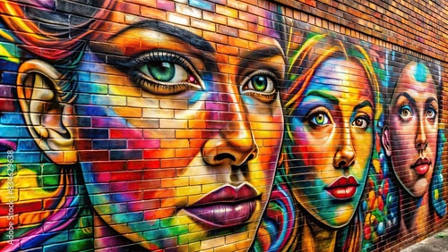 Graffiti art on a brick wall , urban, street art, vandalism, colorful, creative, spray paint, mural, graffiti artist, artistic, graffiti tag, city, graffiti wall, grungy, rebellion