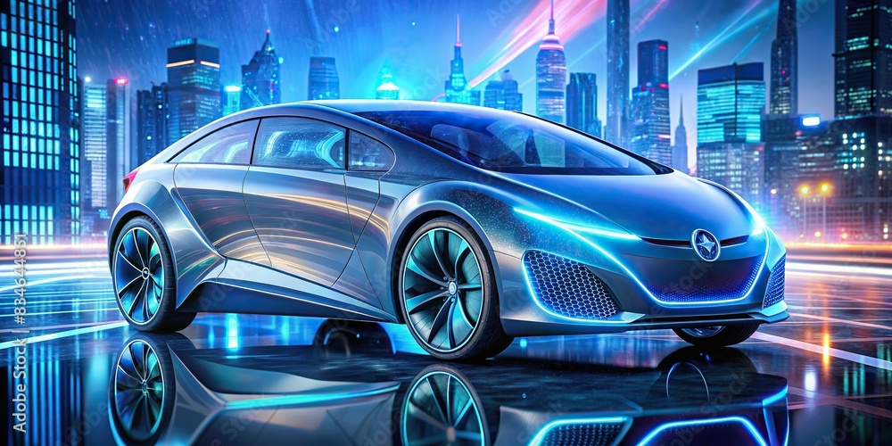 Futuristic digital concept of a modern vehicle , virtual, futuristic, digital, concept, modern, vehicle, car, technology, innovation, future, transportation, design, automated, autonomous