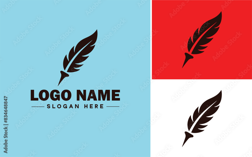 writing quill icon Pen Feather pen Quill pen flat logo sign symbol editable vector writing quill icon Pen Feather pen Quill pen flat logo sign symbol editable vector