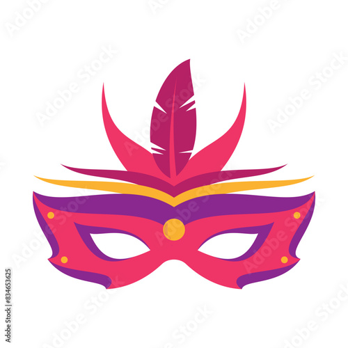 Mardi Gras Mask Illustration