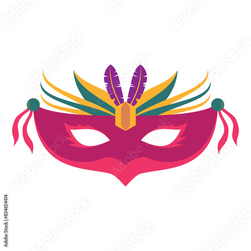 Mardi Gras Mask Illustration