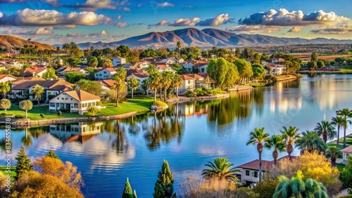 Scenic view of Eastlake Chula Vista in San Diego County, Eastlake, Chula Vista, San Diego County, California, urban, cityscape, residential, architecture, skyline, buildings, homes, houses photo
