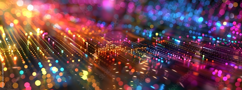 Vibrant Frequency Division Multiplexing Digital Pattern Abstract Background Vibrant Frequency Division Multiplexing Digital Pattern Abstract Background