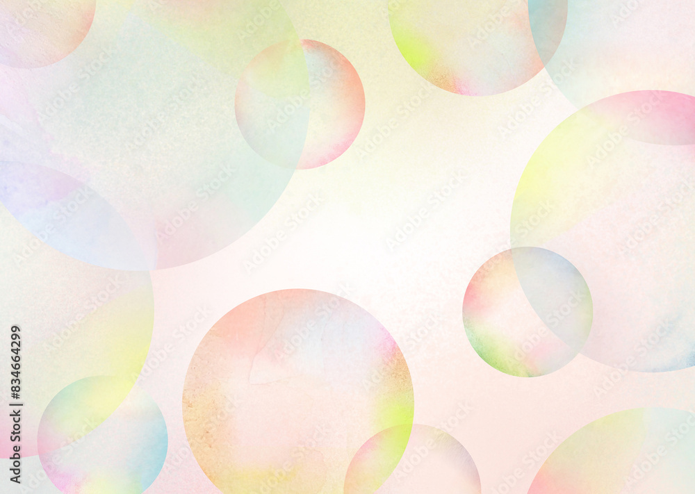 soap bubble drawn in watercolor