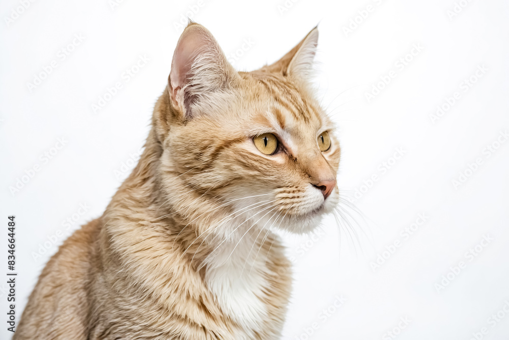 Close-up Portrait of a Ginger Cat with White Chest Close-up Portrait of a Ginger Cat with White Chest