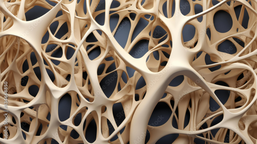 Obraz premium Detailed bone marrow textures with medical precision, perfect for anatomic illustrations and highquality backgrounds.