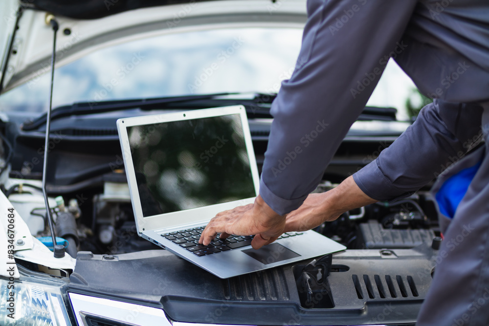 car service center mechanics are checking condition car and engine make sure they are ready use and in perfect condition according center warranty. periodic vehicle inspections for safety in driving. car service center mechanics are checking condition car and engine make sure they are ready use and in perfect condition according center warranty. periodic vehicle inspections for safety in driving.