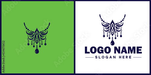 jewelry icon Accessories Adornments Ornaments flat logo sign symbol editable vector