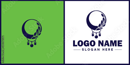 jewelry icon Accessories Adornments Ornaments flat logo sign symbol editable vector