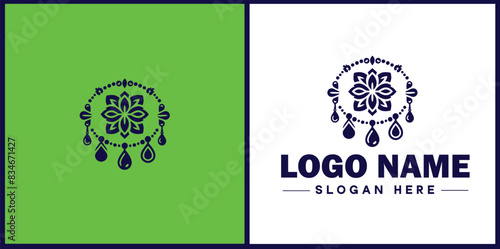 jewelry icon Accessories Adornments Ornaments flat logo sign symbol editable vector