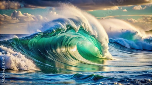 Foamy waves rolling up in the ocean , ocean, waves, foam, water, sea, blue, motion, tide, nature, scenic, beach, coastline, tranquil, serene, rolling, splash, aqua, maritime photo