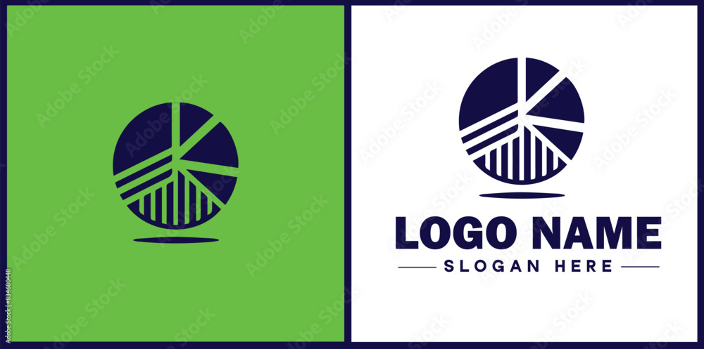 pie chart icon Circle graph Sector chart Pie graph flat logo sign symbol editable vector pie chart icon Circle graph Sector chart Pie graph flat logo sign symbol editable vector
