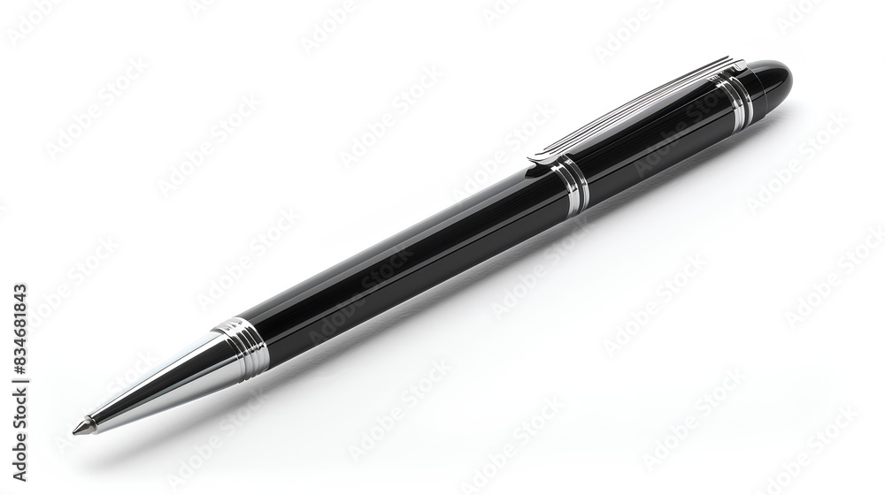 Ballpoint pen, designed for smooth writing, isolated on white background Ballpoint pen, designed for smooth writing, isolated on white background