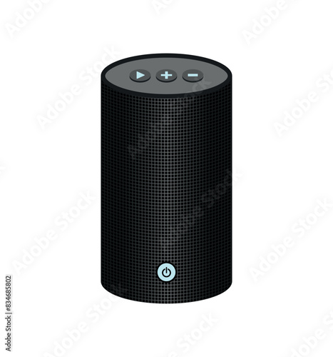 Bluetooth Bluetooth Wireless Speaker Icon to Play Music Animated Vector Illustration