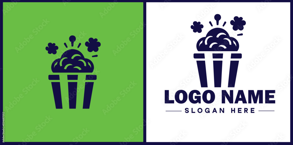 popcorn icon Popping corn Popped corn flat logo sign symbol editable vector popcorn icon Popping corn Popped corn flat logo sign symbol editable vector