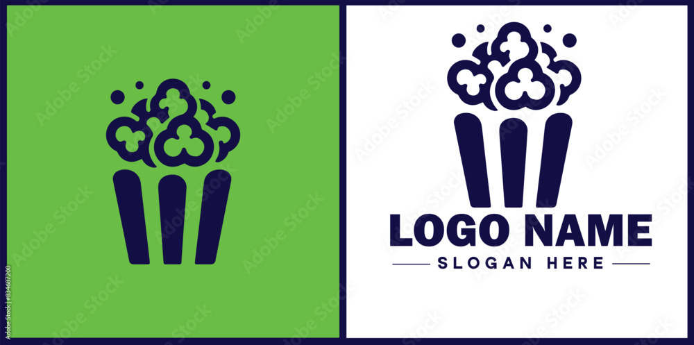 popcorn icon Popping corn Popped corn flat logo sign symbol editable vector popcorn icon Popping corn Popped corn flat logo sign symbol editable vector