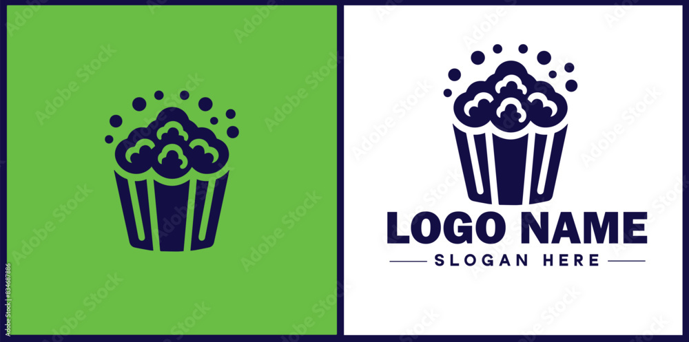 popcorn icon Popping corn Popped corn flat logo sign symbol editable vector popcorn icon Popping corn Popped corn flat logo sign symbol editable vector