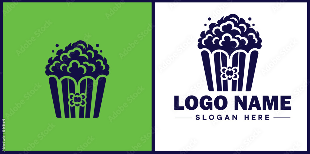 popcorn icon Popping corn Popped corn flat logo sign symbol editable vector popcorn icon Popping corn Popped corn flat logo sign symbol editable vector