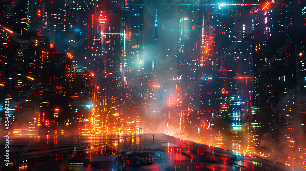 Futuristic Cyberpunk Cityscape Futuristic Cyberpunk Cityscape
