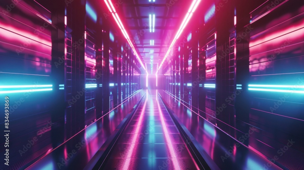 Abstract technology and lighting concept, seamlessly integrating Abstract technology and lighting concept, seamlessly integrating