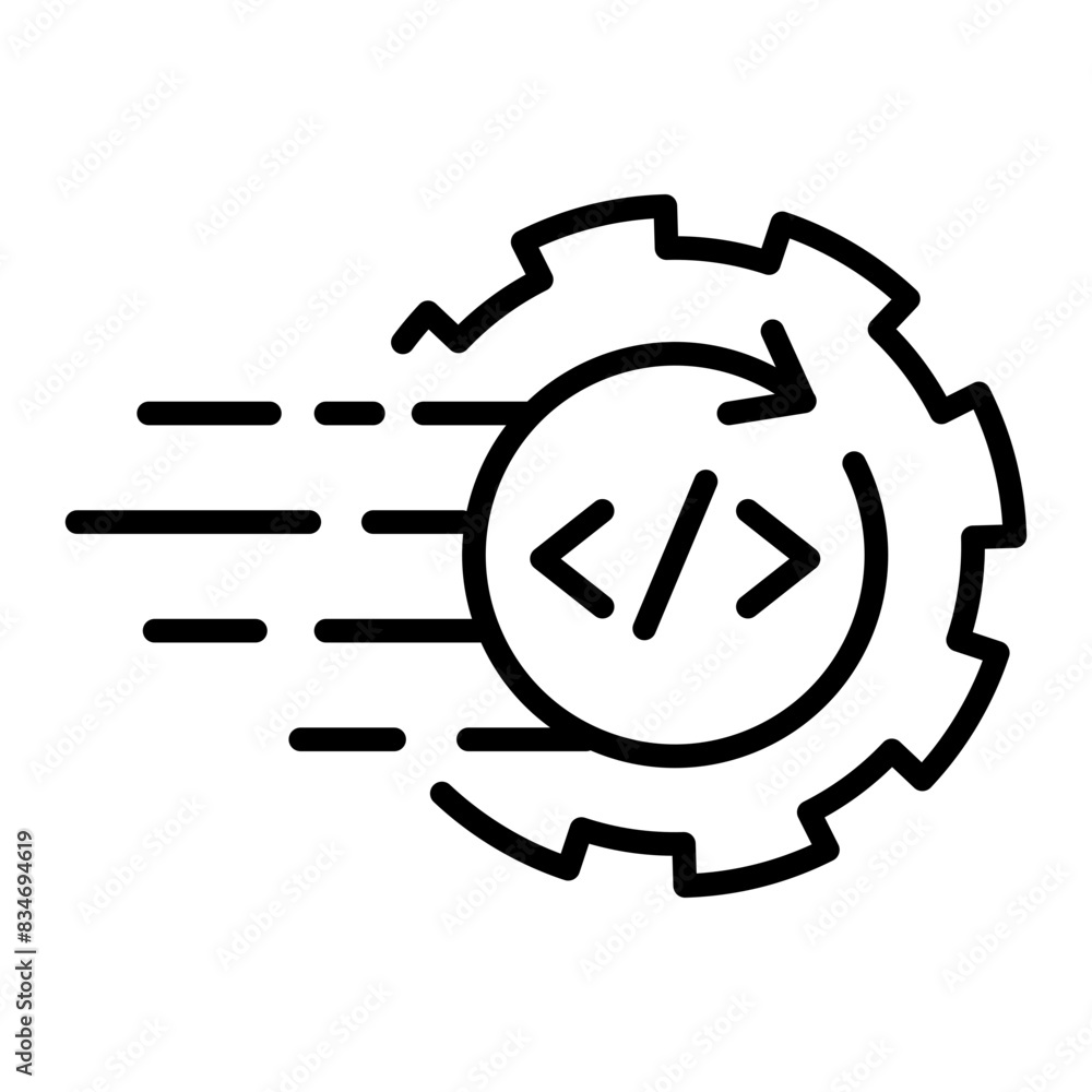 An icon representing the rapid changes in the IT market. An icon representing the rapid changes in the IT market.