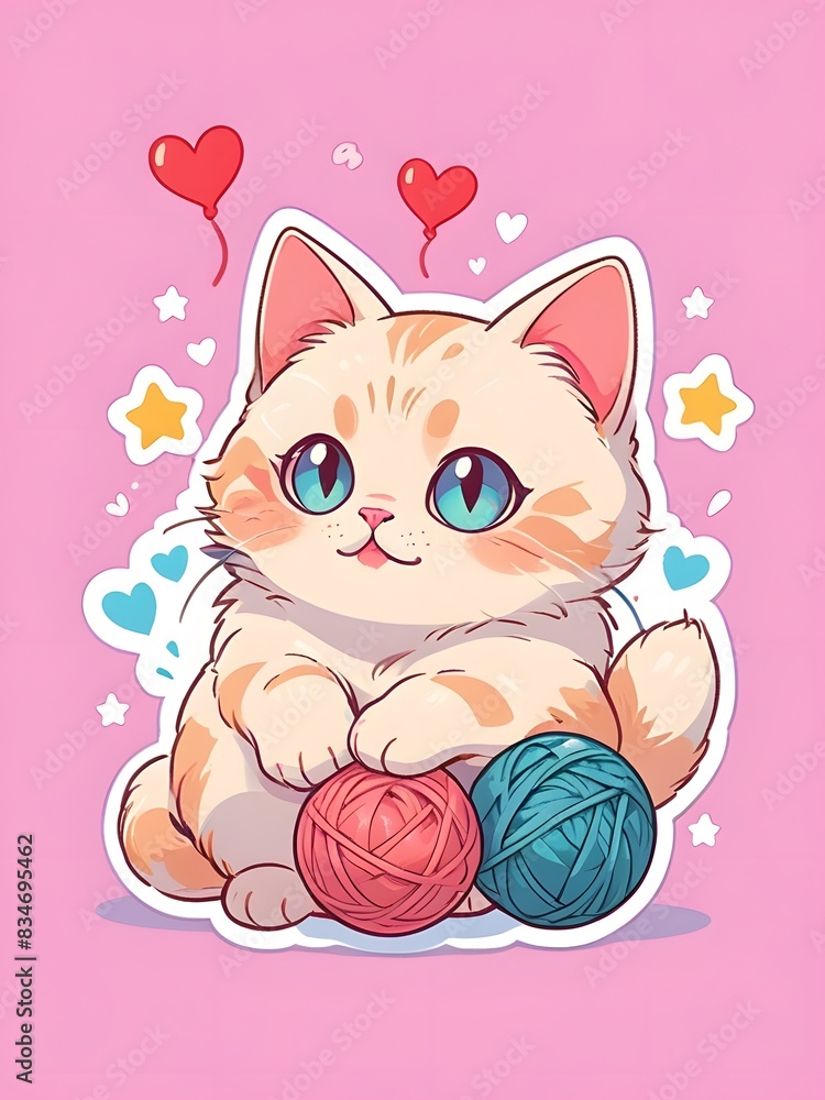 whimsical cat stickers whimsical cat stickers