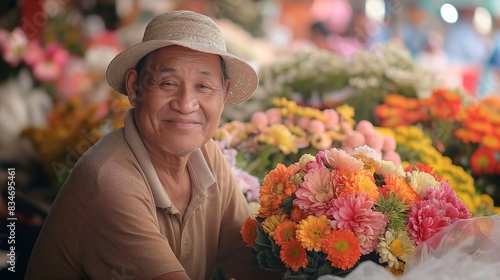 Joyful Flower Vendor © MagicS