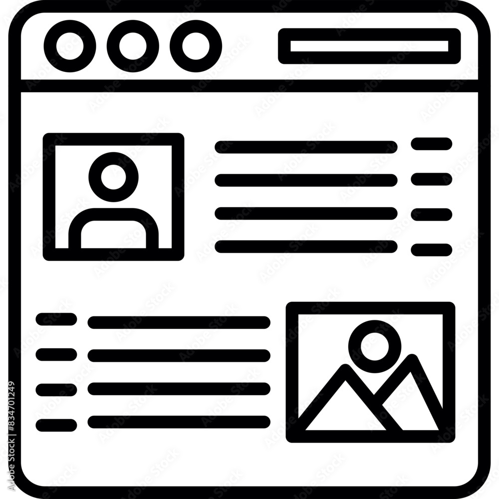 Online Portfolio icon Online Portfolio icon