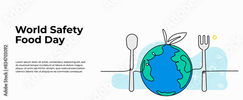 Continuous one line design of healthy eating worldwide.Minimalist style vector illustration on white background.