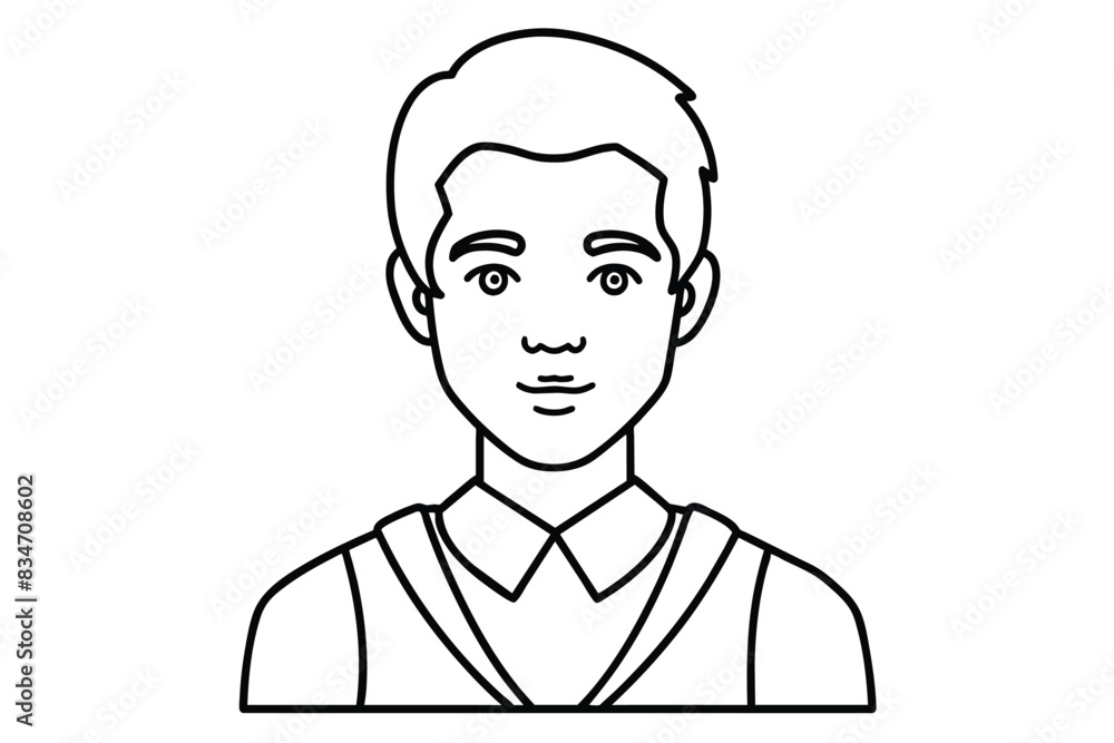 Student line art vector illustration Student line art vector illustration