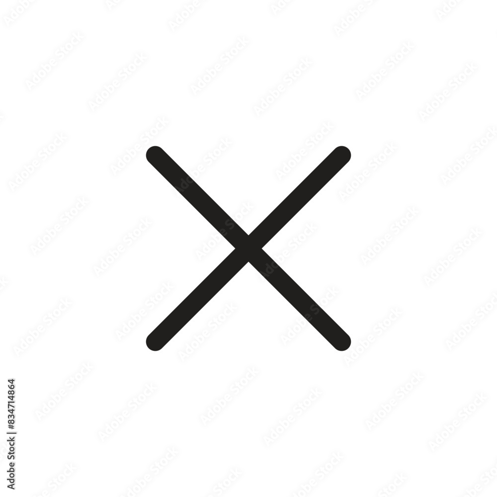 Cross Icon. Cancel icon. Close icon vector. Cross Icon. Cancel icon. Close icon vector.