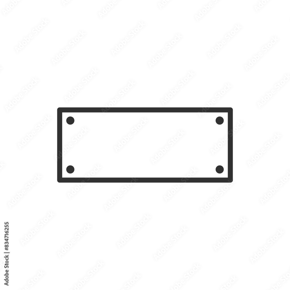 Screwed sign, linear icon. Line with editable stroke Screwed sign, linear icon. Line with editable stroke