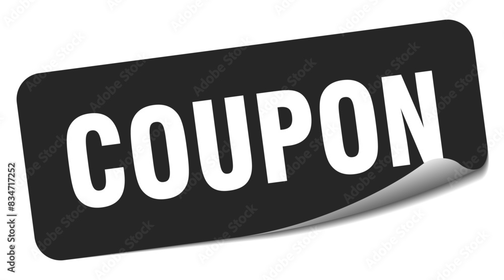 coupon sticker. coupon label coupon sticker. coupon label