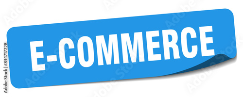 e-commerce sticker. e-commerce label