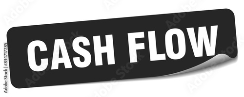 cash flow sticker. cash flow label
