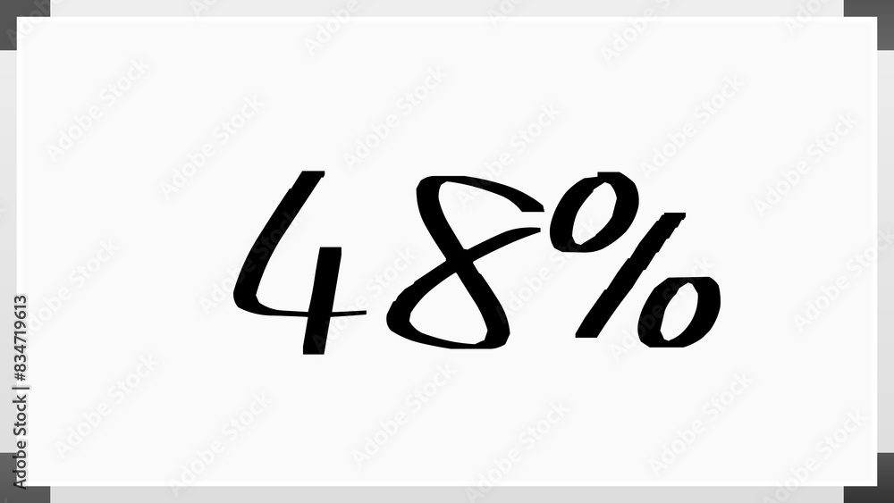 48% のホワイトボード風イラスト 48% のホワイトボード風イラスト