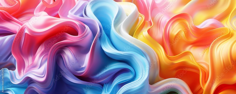Abstract Colorful Fabric Swirls Abstract Colorful Fabric Swirls