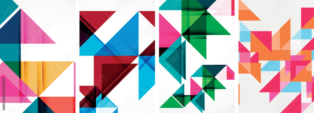 Triangle poster set for wallpaper, business card, cover, poster, banner, brochure, header, website Triangle poster set for wallpaper, business card, cover, poster, banner, brochure, header, website