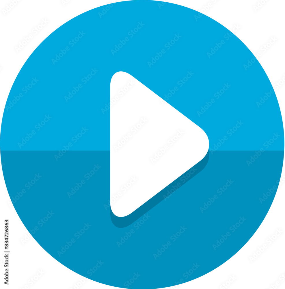 Play button icon to the right in a blue circle Play button icon to the right in a blue circle