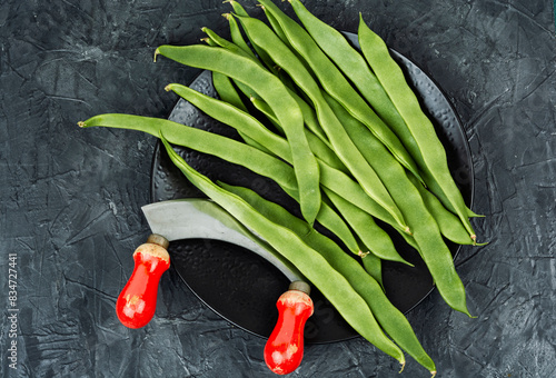 Fotografie Fresh runner beans
