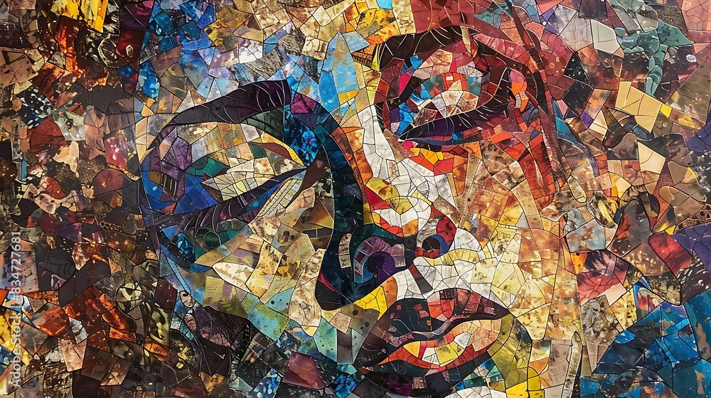 Subdued tones mingle with bursts of vibrant color, creating a mosaic of emotions that captivate the heartbackground Subdued tones mingle with bursts of vibrant color, creating a mosaic of emotions that captivate the heartbackground