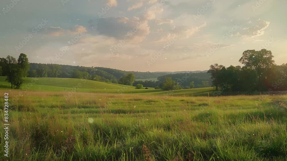 road in the middle of meadow in countryside in vintage style. seamless looping overlay 4k virtual video animation background road in the middle of meadow in countryside in vintage style. seamless looping overlay 4k virtual video animation background