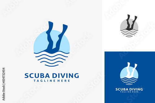 Scuba diving logo design