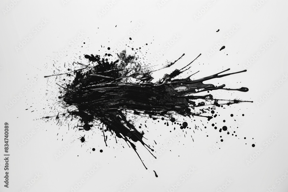 Simple ink splatters or brush strokes on a clean, white background with a contemporary feel. Simple ink splatters or brush strokes on a clean, white background with a contemporary feel.