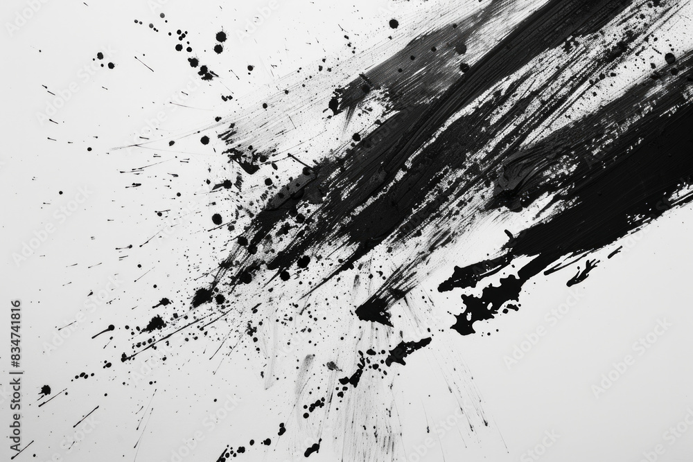 Simple ink splatters or brush strokes on a clean, white background with a contemporary feel. Simple ink splatters or brush strokes on a clean, white background with a contemporary feel.