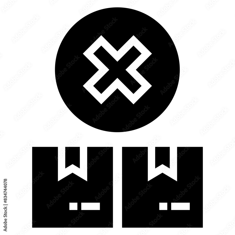 Fototapeta premium Product Reject Icon