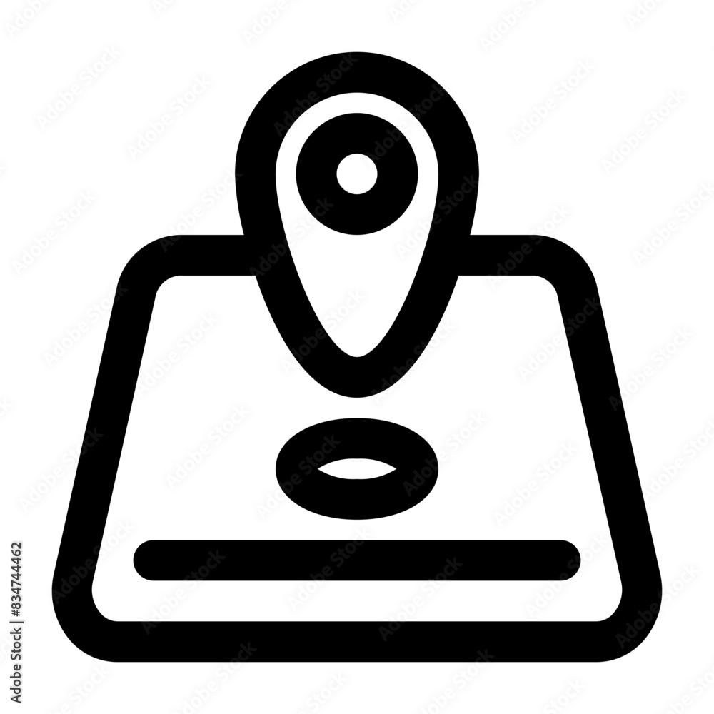 place pin location line icon place pin location line icon